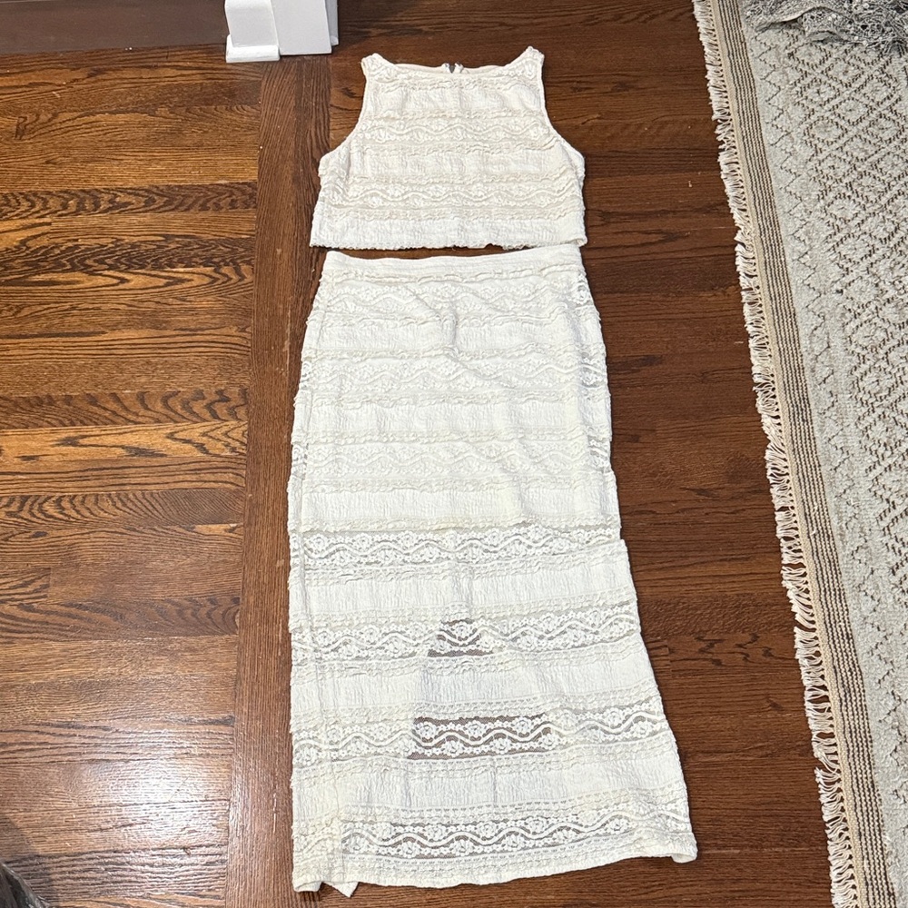 Alice+ Olivia Crop Top and Maxi Skirt Set